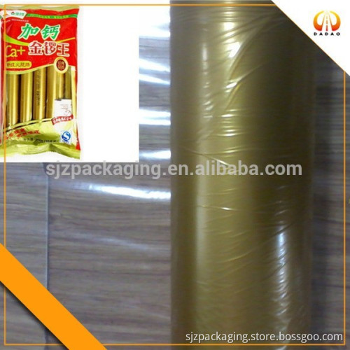 40micron green gold PVDC high barrier film for ham sausage